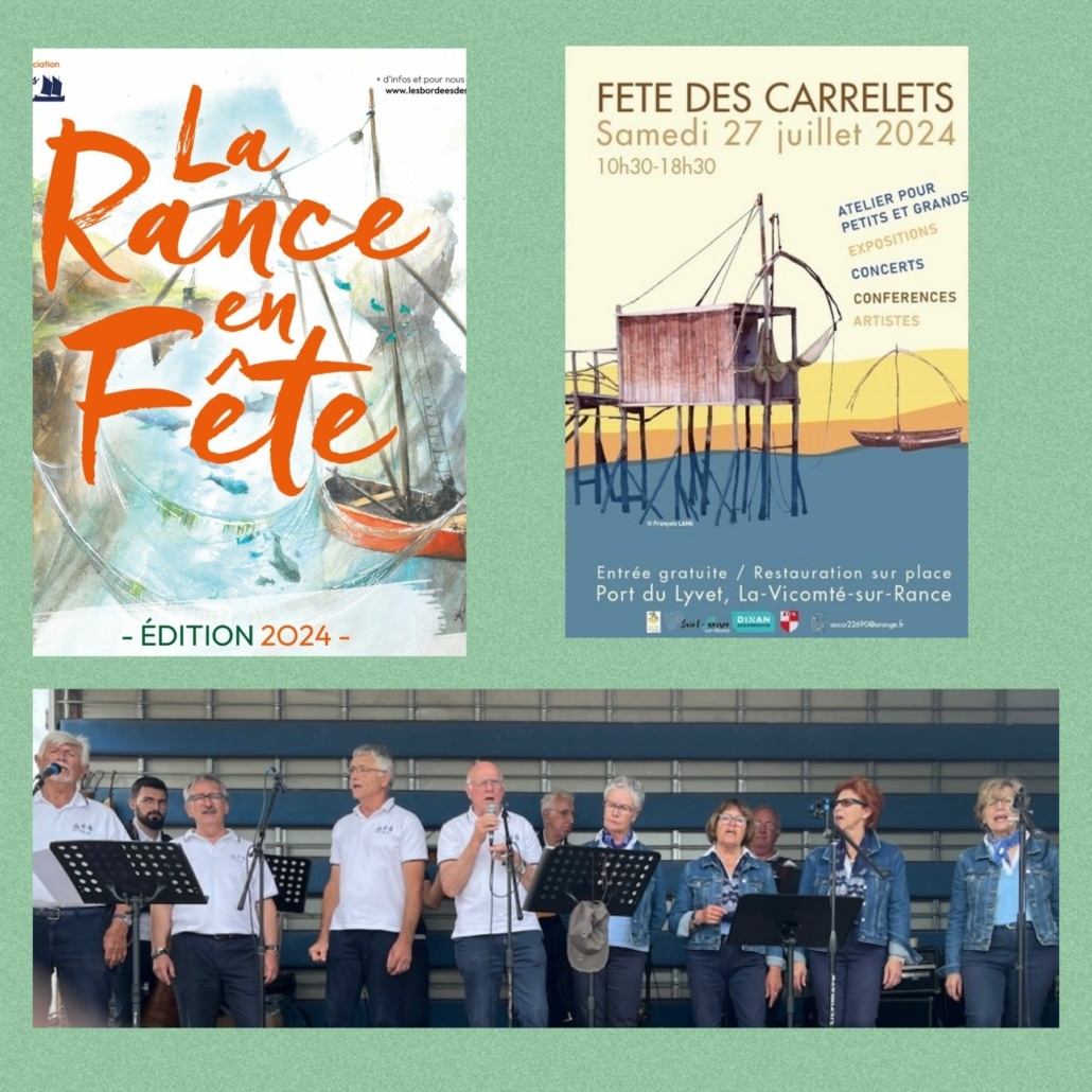 Fête des carrelets au port du Lyvet à La Vicomté sur Rance